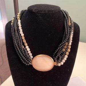 N32. Multi stranded statement necklace.